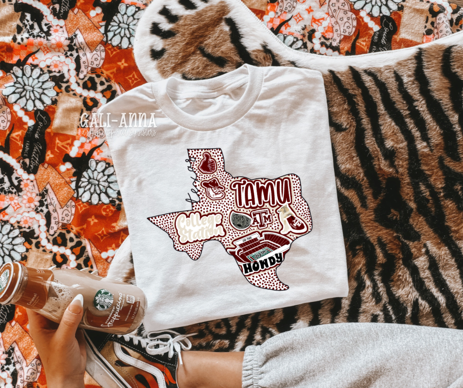 AGGIES TEJAS ADULT TEE