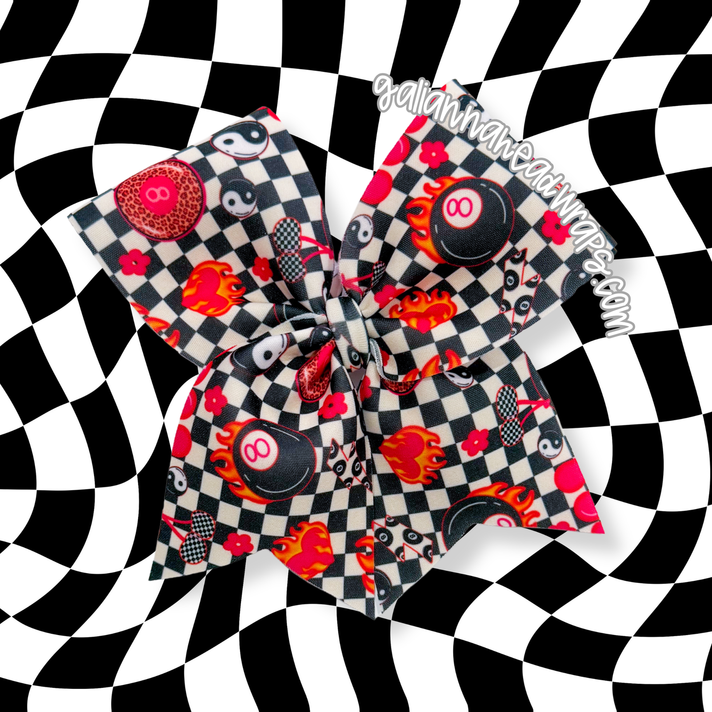 MINI 8BALL CHEER BOW
