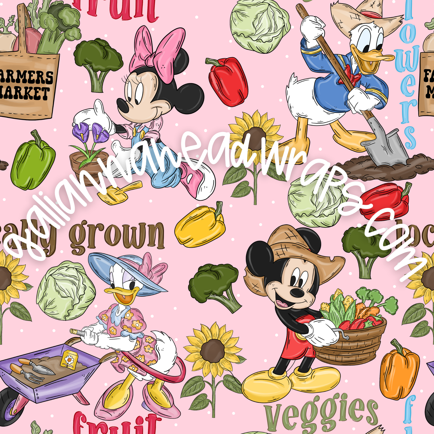 VIP PERK PRINT- FARMING FRIENDS PINK COLORWAY *MWG