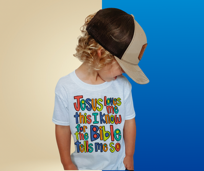 JESUS LOVES ME (no flowers) KID TEE