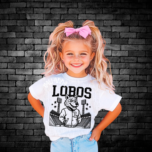 LETTERMAN LOBOS ... KIDS TEE