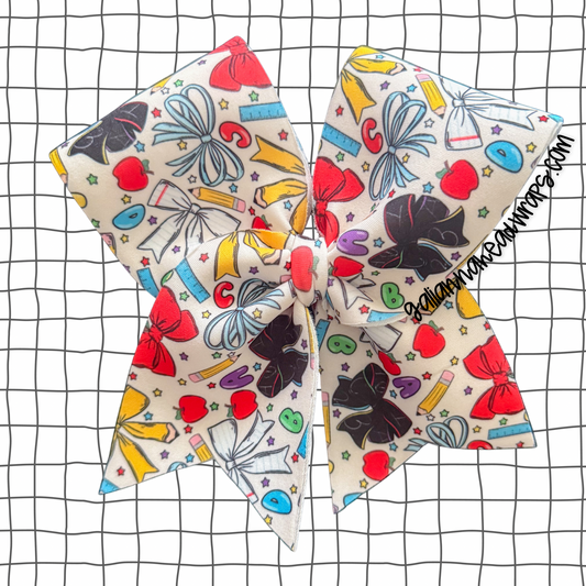 BOWS AND SCHOOL CHEER BOW