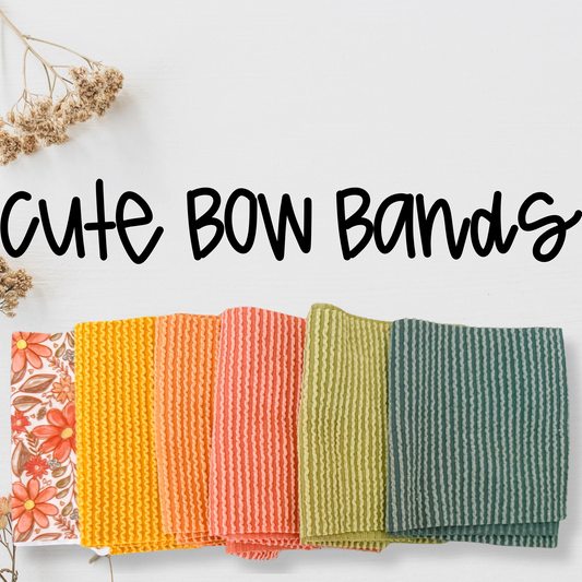 FLORAL/ URBAN RIB FALL SOLIDS DROP -  CUTE BOWS