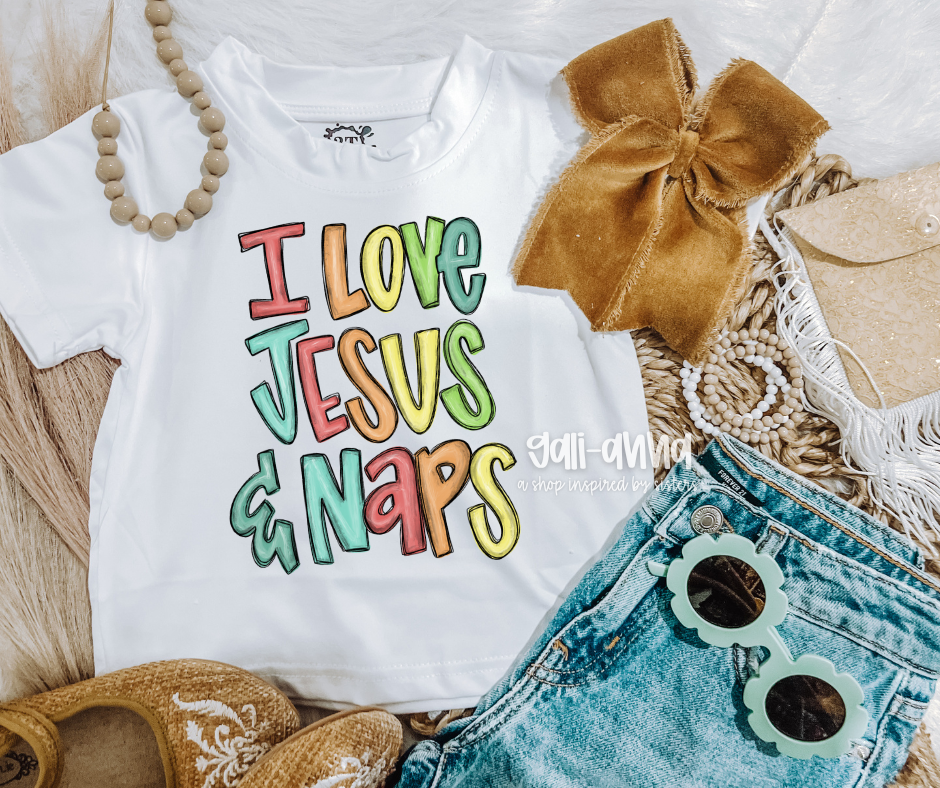 I LOVE JESUS & NAPS KIDS TEE