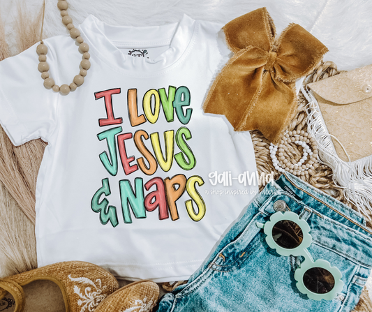 I LOVE JESUS & NAPS KIDS TEE