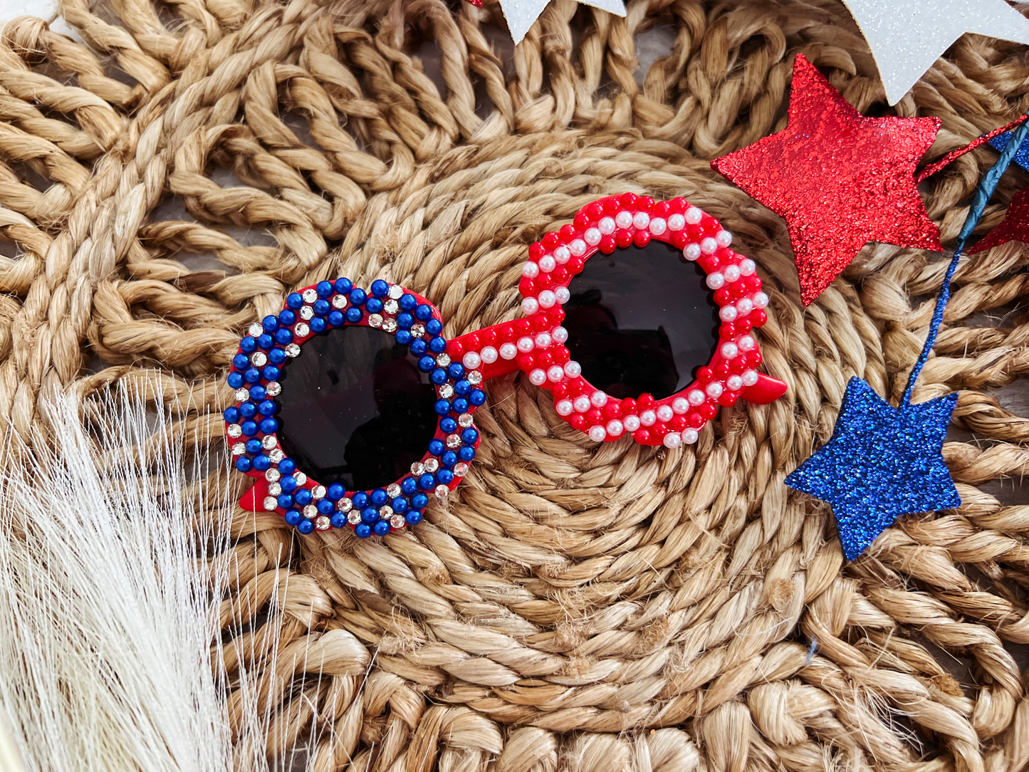 RHINESTONE FLAG SUNNIES