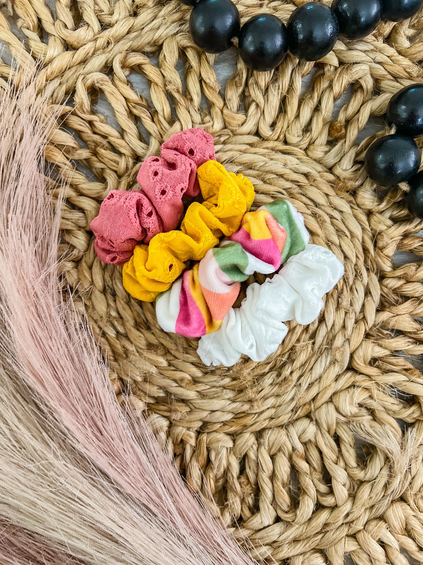 ELEYET DROP SCRUNCHIE BARRETTES