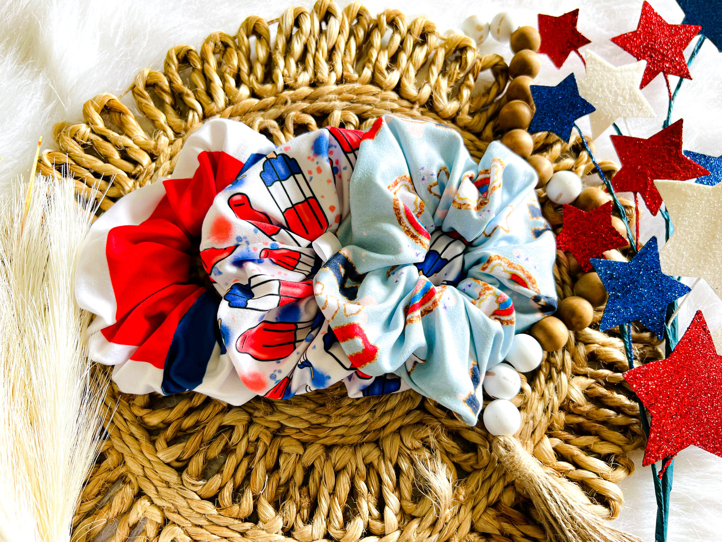 4TH OF JULY DROP SCRUNCHIE