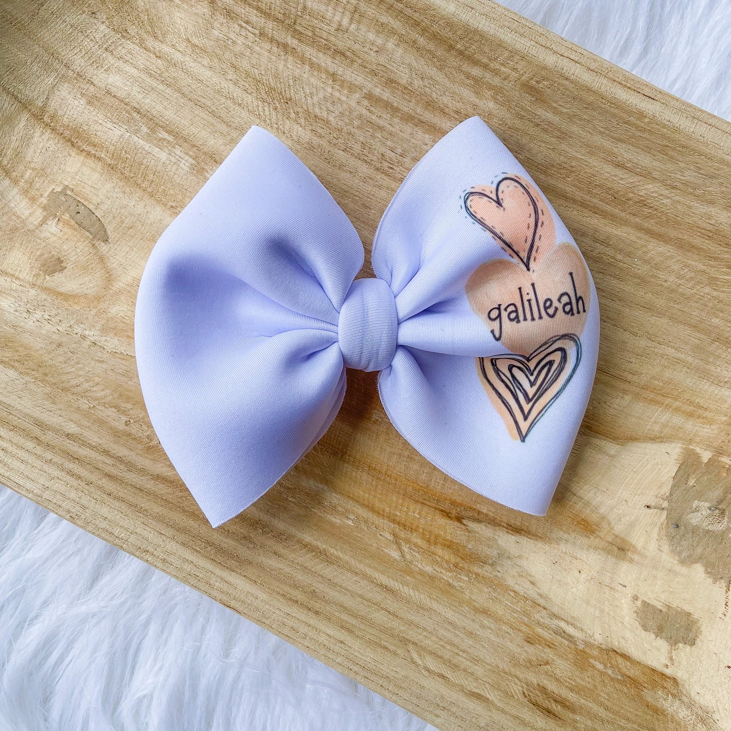 BOHO HEART NAME BOW