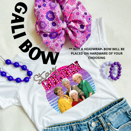 PURPLE FLOWER POWER GALI BOW